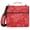 Hand Drawn Maple Leaves, variant on 3 Ring Zipper Binder with Shoulder Strap Waterproof Trapper Keeper 1.5 Inch D-Ring 500 Sheets Capacity Soft Color Leopard Print