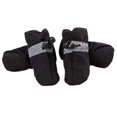 thumbnail image 1 of Protección para las patas del perro, zapatos antideslizantes de invierno para perros, con tira reflectante, adecuados para perros pequeños, medianos y grandes. conjunto negro de 4 piezas JM, 1 of 5