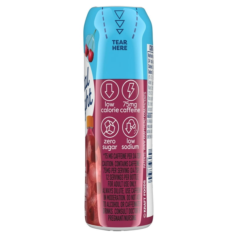 Crystal Light Cherry Splash Drink Mix with Caffeine, Water