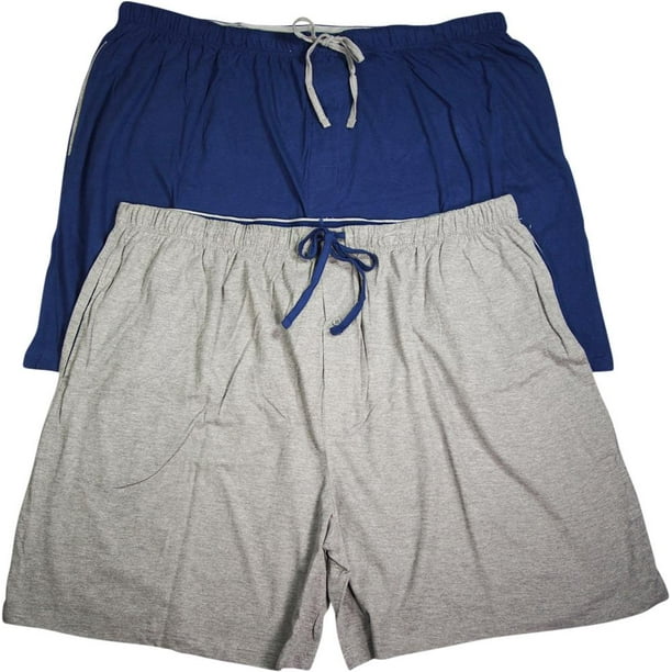 Hanes Hanes Mens Big 100 Cotton Jersey Lounge Pajama Sleep Short