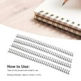 thumbnail image 2 of <p>100Pcs Double  Wire Binding Spine 60 Sheet Capacity 3:1 Pitch 34  9.5mm Diameter Set Kit For A4 Paper</p>, 2 of 7