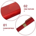 thumbnail image 3 of EXHUMKY Pluma Estilográfica Roja De Madera Con Estuche Para Regalo Y Escritura Diaria, 3 of 7