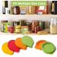 thumbnail image 3 of Tapas de silicona para latas de mascotas MACHAO paquete de 4 talla única amarillo naranja rojo verde, 3 of 5