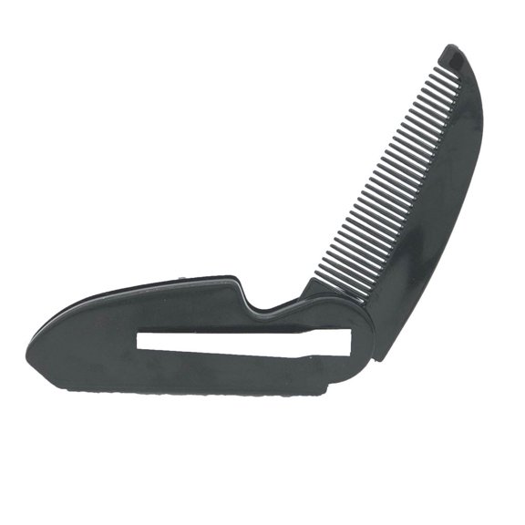 Folding Oil Moustache Pocket Comb - Men's Grooming Tool for Beauty Care