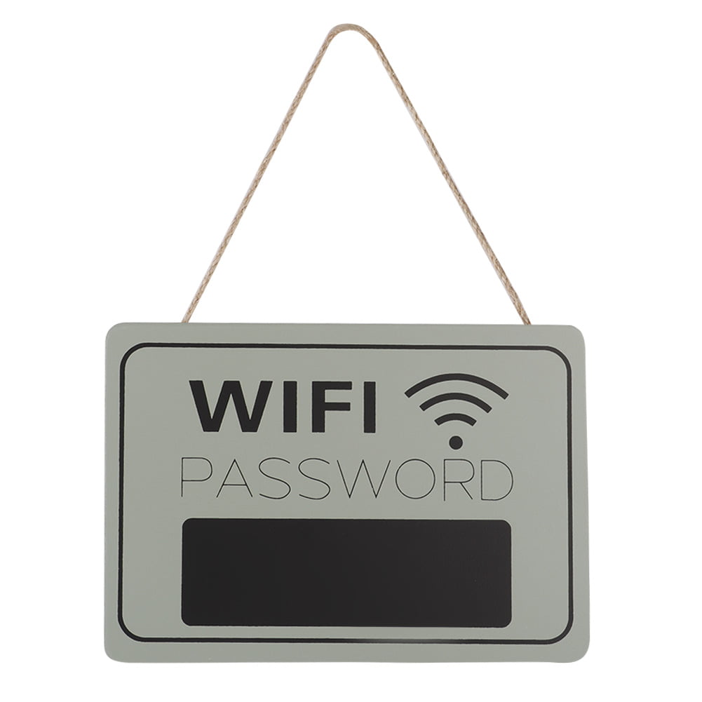 Brown Includes a Mini Chalkboard to Display WiFi Password Excello Global Products WiFi Password Sign Made from Distressed Weathered Surface Wood 