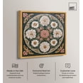 thumbnail image 2 of Tilework Tendril II Canvas Print Bathroom Wall Art by Art Remedy, Gold Frame, 30 x 30, 2 of 5