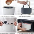 thumbnail image 3 of EIMELI Microwave Rice Cooker  2L Microwave Cookware  7.3x7.3x5.1in Rice Steamer  Household Steam Pot  Microwave Rice and Pasta Cooker Portable Oven Rice Maker Set Kitchen Cookware(Green), 3 of 9