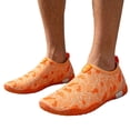 thumbnail image 2 of LTTVQM Water Shoes for Women Barefoot Packable Camo Graphic Quick Dry Beach Swim Aqua Socks for Surf Yoga Pool Slip on Sports Lightweight Shoes Orange 36(US-5.5), 2 of 5