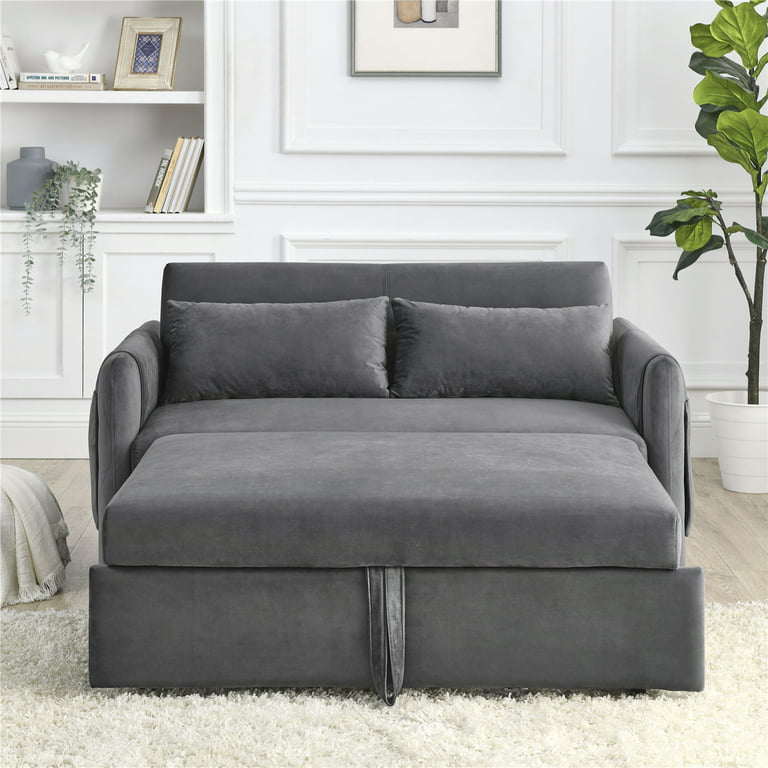  Sofá cama convertible de 55 pulgadas, moderno sofá