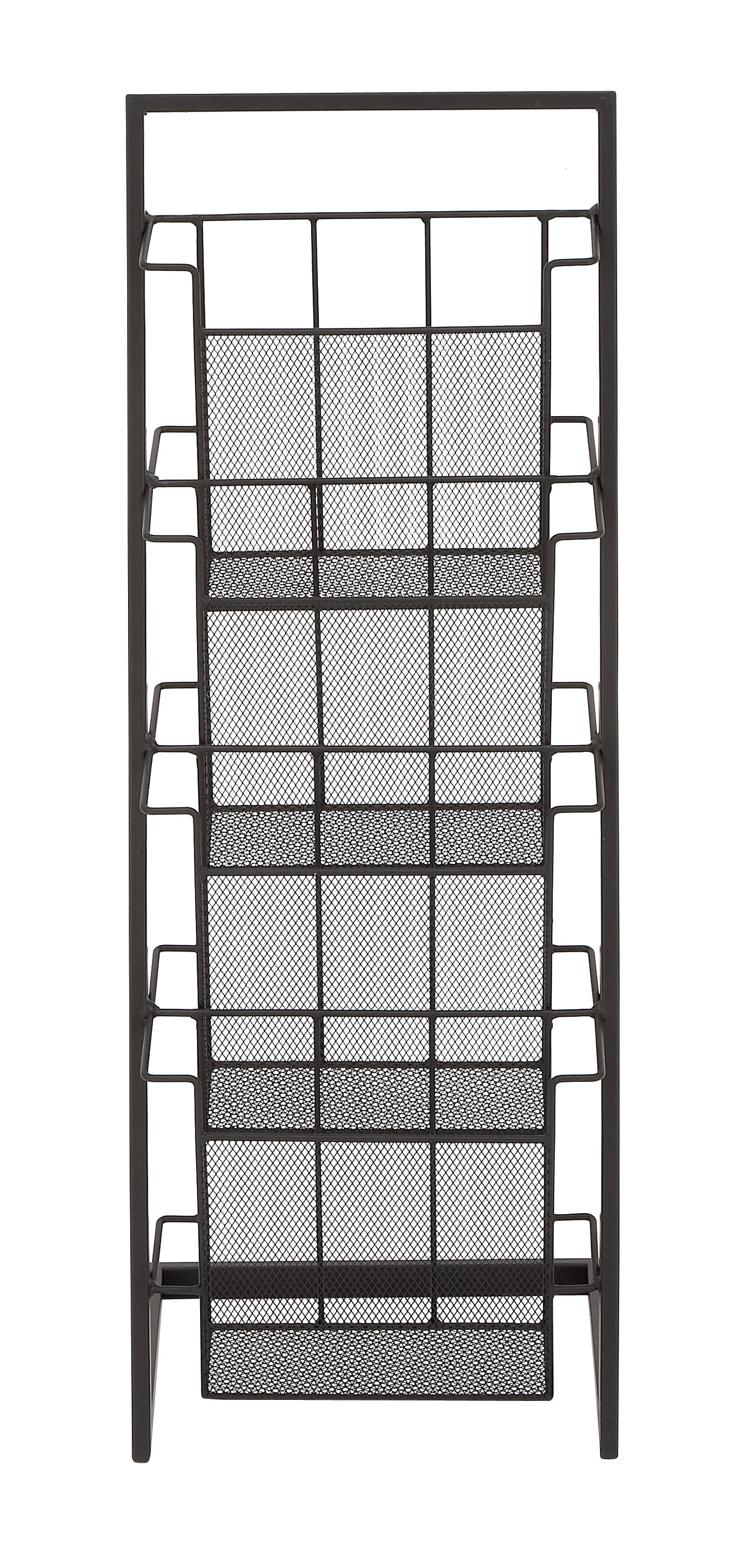 Decmode Modern 33 Inch 4-Tiered Metal Magazine Rack - Walmart.com