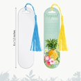 thumbnail image 2 of 16 Pieces Sublimation Blank Bookmarks Heat Transfer Page Marker Metal Bookmark with Hole and Tassel for Student Teacher Book Lover, Art Project and Graduation Present to Decorate Own Bookmark, 2 of 7
