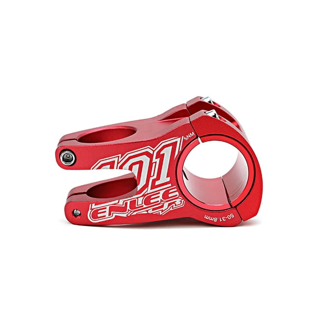 Eigraketly Vástago de bicicleta de montaña de 31,8mm, extensor de manillar de bicicleta ajustable de aleación de aluminio, adaptador de Ciclismo Rojo