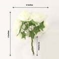 thumbnail image 3 of Efavormart 48 Roses | 4" Tall Ivory Real Touch Artificial DIY Foam Rose Flowers With Stem, Craft Rose Buds, 3 of 5