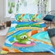 thumbnail image 2 of Oso de Goma y Amigos Conjunto de sábanas temático, trío de piezas, cómodo y amigable con la piel, diseño único, regalo de decoración para el hogar para familiares, amigos y fans, 90 cm * 190 cm, 2 of 6