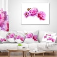 thumbnail image 4 of Designart Bright Pink Peony Flowers - Floral Throw Pillow - 16x16, 4 of 5