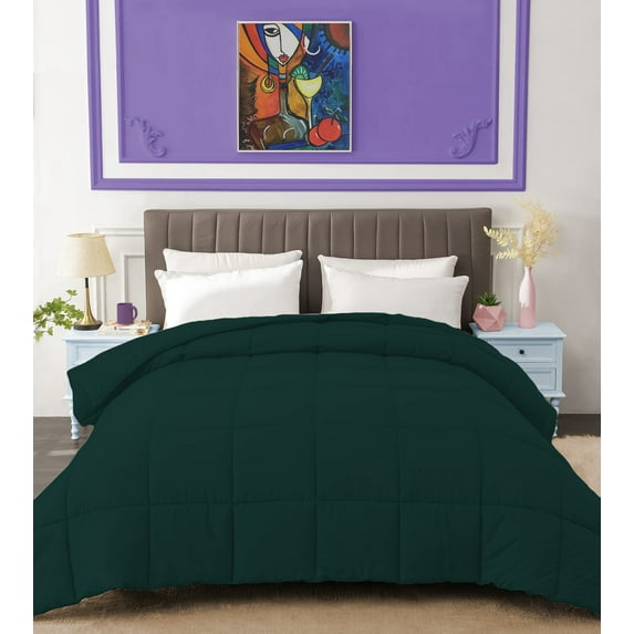BedDecor 300 GSM 1 Pcs Solid (Teal,Oversize King) 100% Egyptian Cotton Base Comforter