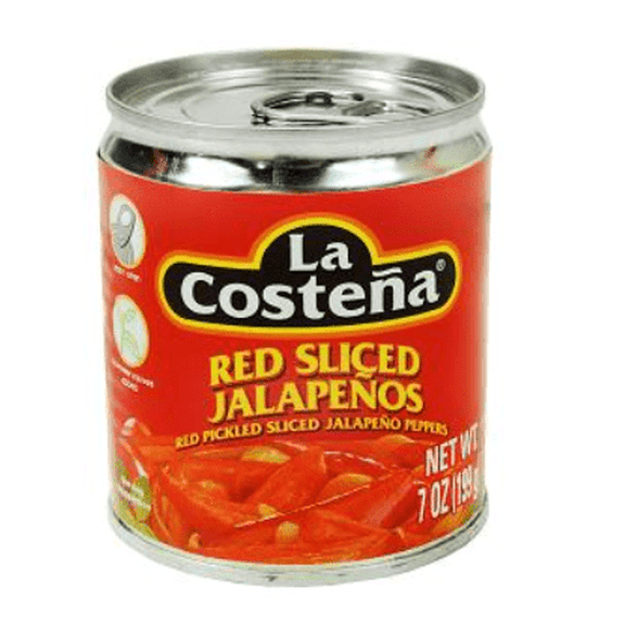 La Cost. Red Jalapeno Pepper Slice 7 Oz - 1 count only
