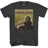 STAR WARS Child Over Shoulder Mandalorian Baby Yoda Adult Tee Graphic T-Shirt for Men Tshirt…