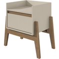 thumbnail image 1 of Manhattan Comfort Essence 1 Drawer Nightstand in Off White, 1 of 11