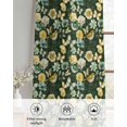 thumbnail image 6 of Vintage Flower Sheer Curtains 39 Inch Length 2 Panels Set for Living Room/Bedroom, Green Spring Floral Leaves Pastoral Birds Plants Kitchen Curtains Grommet Curtains Window Treatments 27.5"x39"x2, 6 of 7