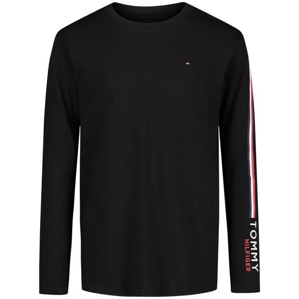 Camiseta Tommy Hilfiger para niños de manga larga con cuello redondo, 8 años