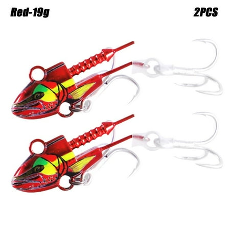 9cm/15g 11cm/25g T Tail sea 14g/19g/28g fly fishing Soft bass Bait head Minnow Lure worm Lead Head hook RED-19G