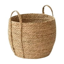 oshhni Woven Planter Basket Ornament Plant Container for Office Yard Indoor Outdoor 25cmx25cmx23cm