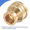 thumbnail image 4 of Adaptador de conector de acoplamiento de rosca hembra de latón Uxcell G1 x G1/2, 4 of 5