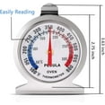 thumbnail image 4 of Oven Thermometer 2 Pack 50-300C/100-600F, Oven Grill Fry Chef Smoker Thermometer Instant Read Stainless Steel Thermometer Kitchen Cooking Thermometer, 4 of 6
