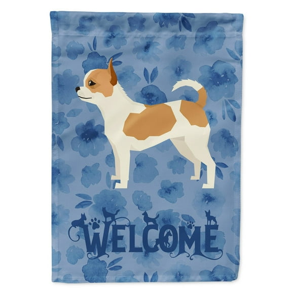 Carolines Treasures CK6234GF Chihuahua Welcome Flag Garden Size Small multicolor
