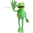thumbnail image 6 of Kermit Frog Puppet with Puppets Control Rod & 50 Pcs Kermit The Frog Puppet Stickers, Hand Kermit Puppet Soft Stuffed Plush Toy for Boys & Girls - 24 Inches, 6 of 8