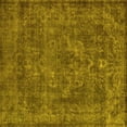 thumbnail image 1 of Ahgly Company Machine Washable Indoor Square Oriental Yellow Industrial Area Rugs, 6' Square, 1 of 4