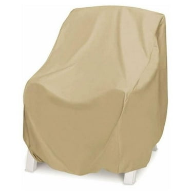 Two Dogs Designs 2D-PF38365 Oversized High Back Chair Cover - Khaki