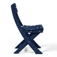 thumbnail image 4 of WestinTrends Malibu HDPE Outdoor Patio Modern Folding Dining Chair, Navy Blue, 4 of 15