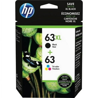 HP 63XL/63 High-Yield Black and Tri-Color Ink Cartridges 2-Pack