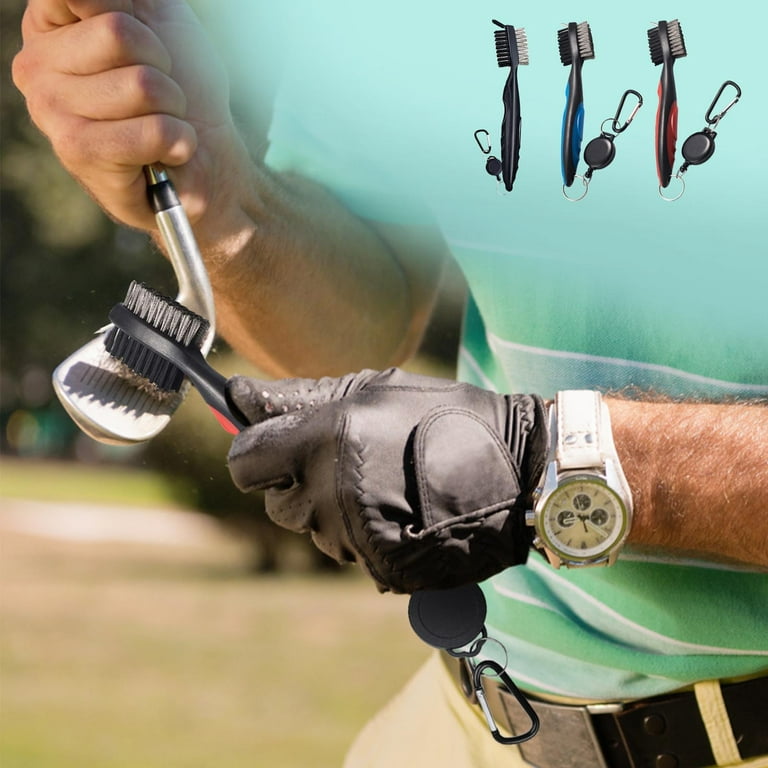 Golf Club Cleaning Brush With Carabiner