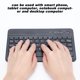 thumbnail image 1 of Teclado Ruso Teclado Bluetooth Inalámbrico Ruso Ultra Delgado Recargable de 7 Pulgadas para Andriod para Win para iOS Teclado de Bajo Consumo y Ahorro de Energía Unbranded DS07909, 1 of 7