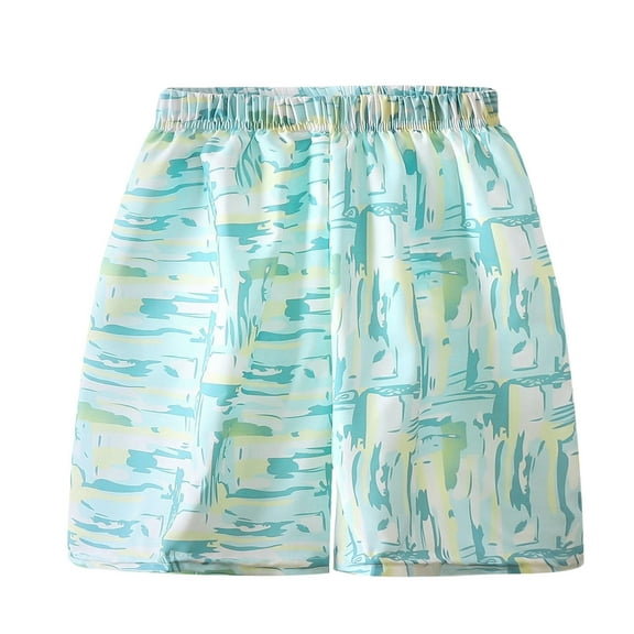 Bovxnpu Unisex Boys Athletic Beach Shorts Lightweight Unisex Kids Beach Shorts for Summer Casual Sports Shorts