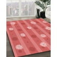 thumbnail image 3 of Ahgly Company Machine Washable Indoor Rectangle Transitional Ruby Red Area Rugs, 7' x 10', 3 of 7