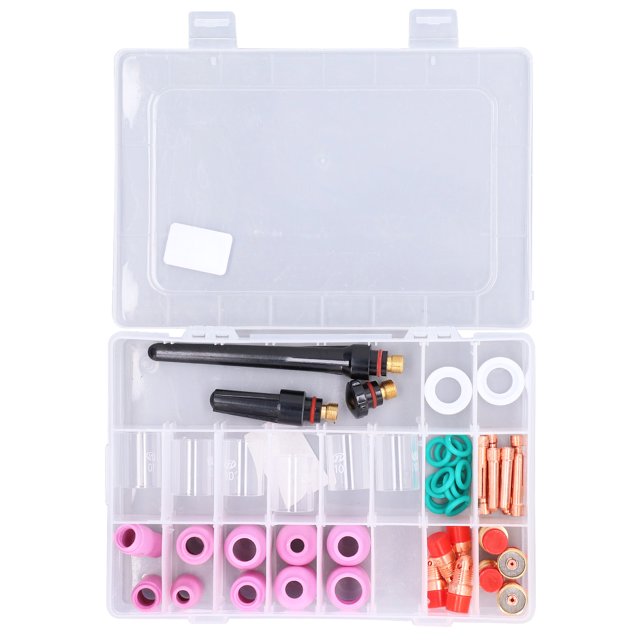 TIG Welding Accessory, Body Stub Gas Lens Easy Installation Arc Welder Accessories Glass Cup For Replacement