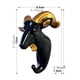 thumbnail image 3 of Monstrate Colgador de llaves de ciervo de PVC, decoración de pared única con cabeza de Animal para un fácil almacenamiento, ganchos duraderos Almacenamiento y organización del hogar Cabra Negra, 3 of 6