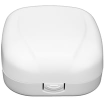 Hearing Aid Case Cushioned Interior Portable Hearing Aid Hard Protective Storage Box Behind‑The‑Ear Case Drop Resistance Storage Box for Sound Amplifier (White)