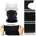 thumbnail image 2 of Paquete de 2 pañuelos para la cara para exteriores, Airsoft, máscara de esquí para motocicleta, pasamontañas para el sol, capucha táctica negra, cubierta para la cara, 2 of 5