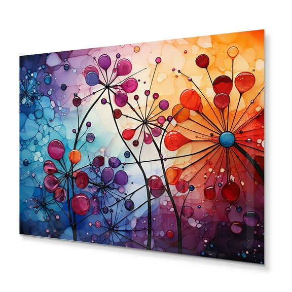 Designart "Kaleidoscope of Colorful Prisms II" Abstract Collages Metal Wall Art