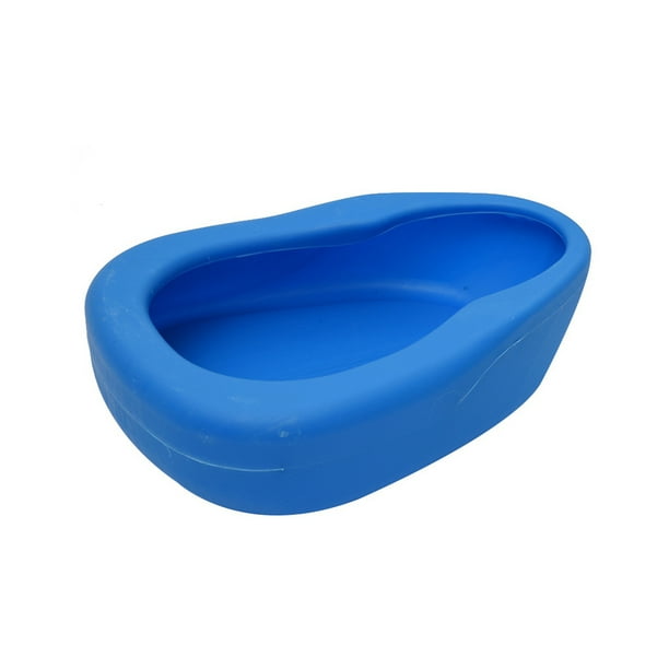 Portable Bed Urinal Hospital Plastic Bedpan for Bedridden Patient (Blue