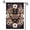A, variant on XaaKee Garden Flag, Crimson Peony Serpent Emperor Moth Vipers Berries Yard Flags, Double-sided High-Quality White Linen Spring Garden Flag, 12x18Inch