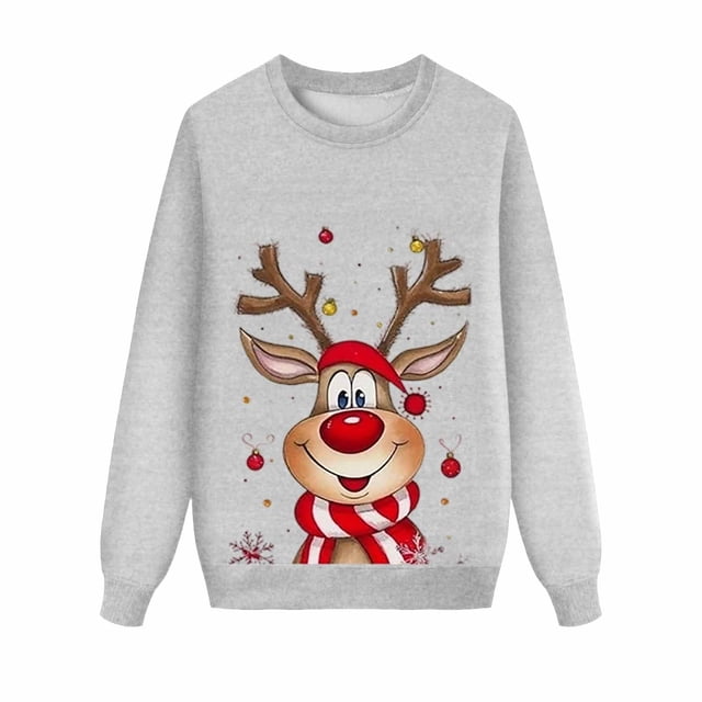 AWZXDE Christmas Pajamas Bas de Pyjama Familial Assortis pour Papa et Enfants Chandails en Molleton à Manches Longues Tenue de Vacances Col Rond Festif Hommes,G