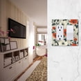 thumbnail image 5 of Yayeee Rocker Switch Wall Plate 1-Gang 4.6"x2.9" Home Decorative Outlet Cover, Large Red Floral Pattern, 5 of 6