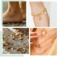 thumbnail image 4 of 500 anillas abiertas de latón chapado en oro de 14 k, conector para llaveros, anilla de oro para hacer joyas, pulseras, collares, pendientes, manualidades, 5,5 x 0,5 mm., 4 of 9