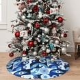 thumbnail image 5 of Sikiie Evil Eye 30-48 inches {designName} Print Christmas Tree Skirt Snowman Xmas Tree Skirt with Edge Christmas Decorations for Holiday Party30", 5 of 7